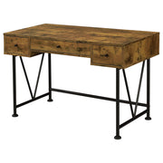 Analiese 2-piece Computer Desk Bookcase Set Rustic Nutmeg - detail 3