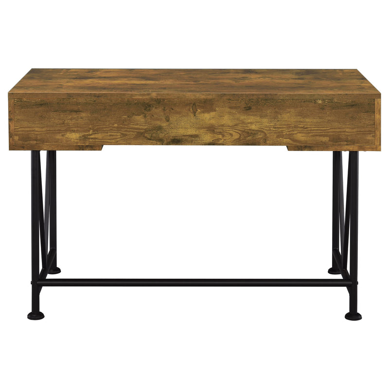 Analiese 2-piece Computer Desk Bookcase Set Rustic Nutmeg - detail 6