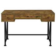 Analiese 2-piece Computer Desk Bookcase Set Rustic Nutmeg - detail 7
