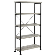 Analiese 63-inch 4-shelf Bookshelf Grey Driftwood - alternate view