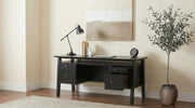Goodson 64-inch 4-Drawer Double Pedestal Computer Desk Black - alternate view