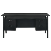 Goodson 64-inch 4-Drawer Double Pedestal Computer Desk Black - detail 5