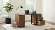 Berhalter 6-Drawer Double Pedestal File Computer Desk - alternate view