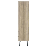 Maeve 70-inch 3-shelf Bookcase with Drawers Distressed Pine - detail 6