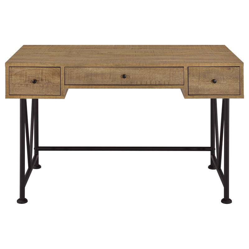 Analiese 47-inch 3-drawer Writing Desk Mango - detail 4