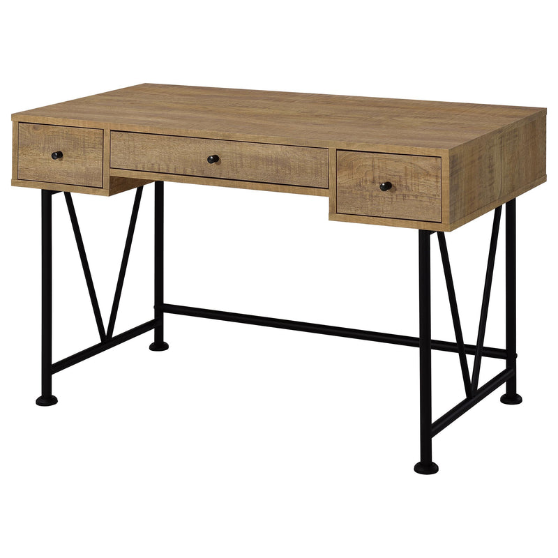 Analiese 47-inch 3-drawer Writing Desk Mango - detail 5