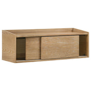 Fabian Bookshelf Bridge with Cubbies Distressed Light Brown - detail 4