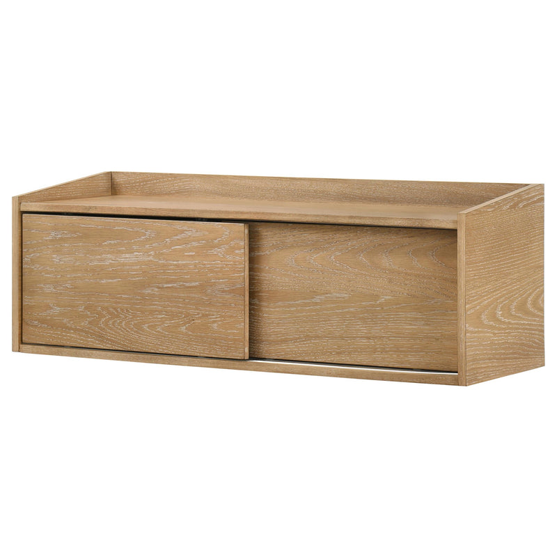 Fabian Bookshelf Bridge with Cubbies Distressed Light Brown - detail 6