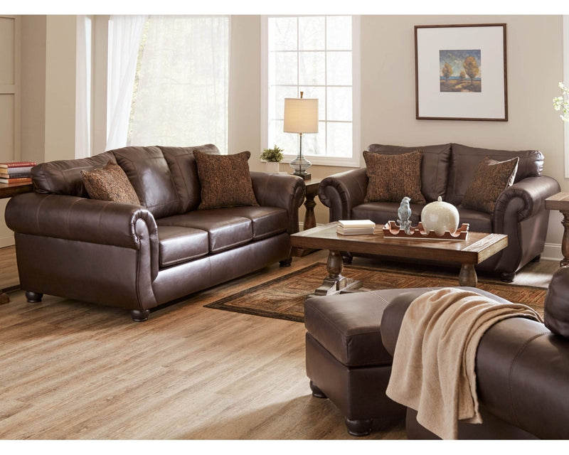 Davenport Sofa & Loveseat - Walnut