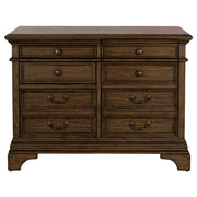 Hartshill 5-drawer Home Office File Cabinet Burnished Oak - detail 4