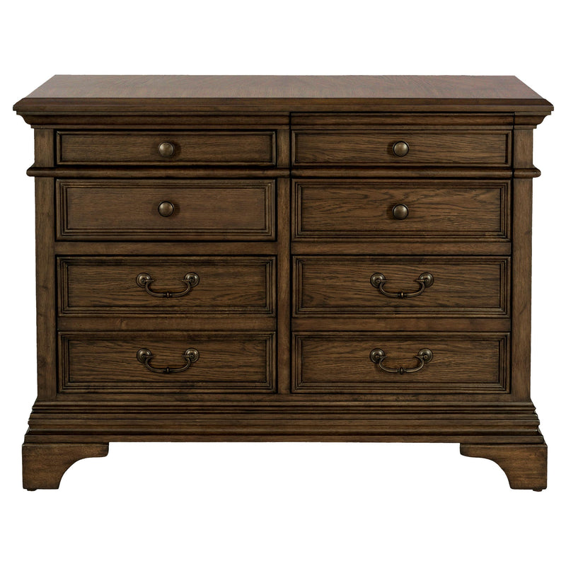 Hartshill 5-drawer Home Office File Cabinet Burnished Oak - detail 4