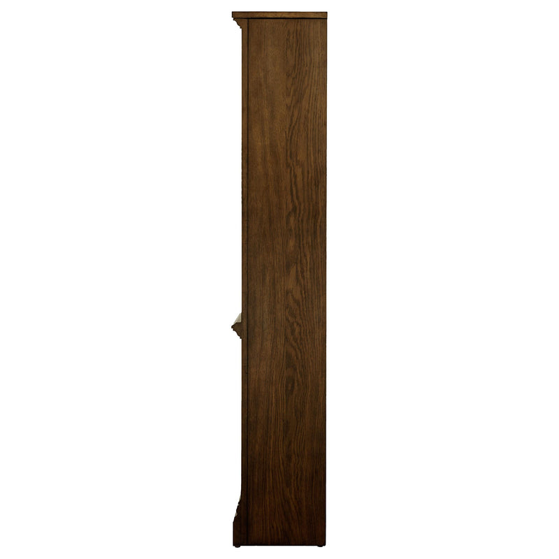 Hartshill 78-inch 5-shelf Bookcase Burnished Oak - detail 4