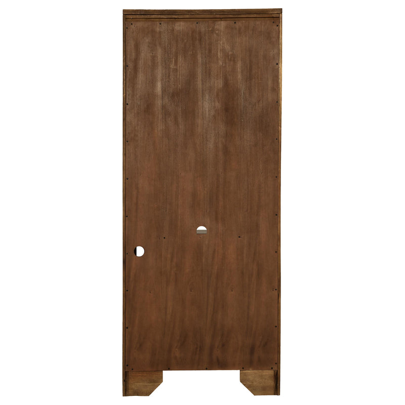 Hartshill 78-inch 5-shelf Bookcase Burnished Oak - detail 6