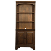 Hartshill 78-inch 3-shelf Cabinet Bookcase Burnished Oak - detail 4