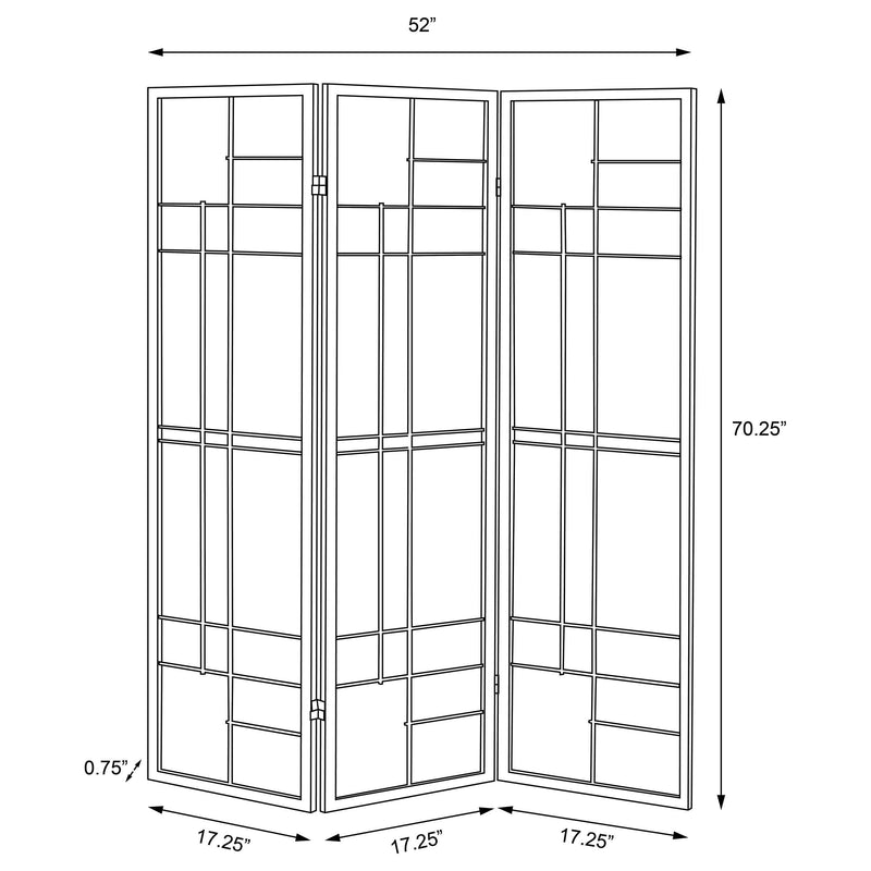 Katerina 3-Panel Room Divider Folding Shoji Screen