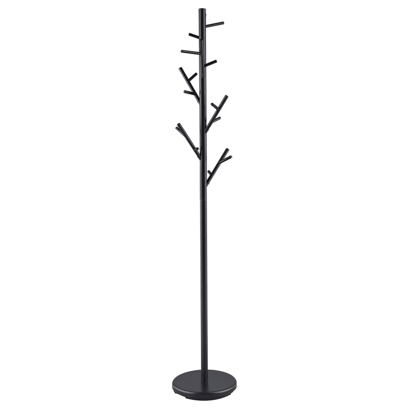 Clover 18 Hook Freestanding Metal Coat Rack Hat Hanger Black - alternate view