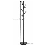 Clover 18 Hook Freestanding Metal Coat Rack Hat Hanger Black - detail 5