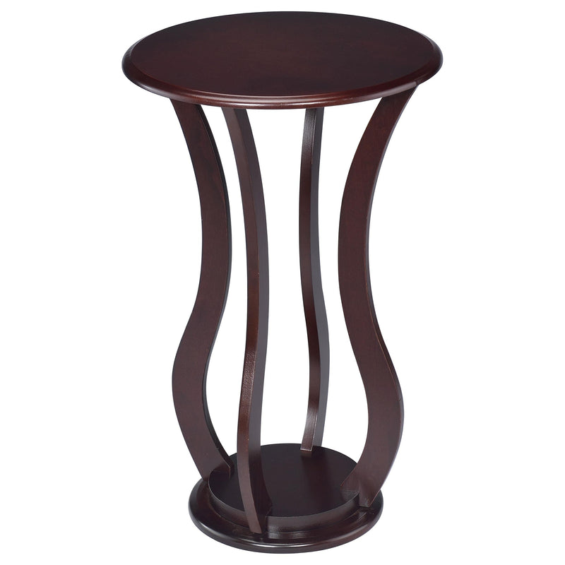 Elton Round Wood Top Accent Plant Stand