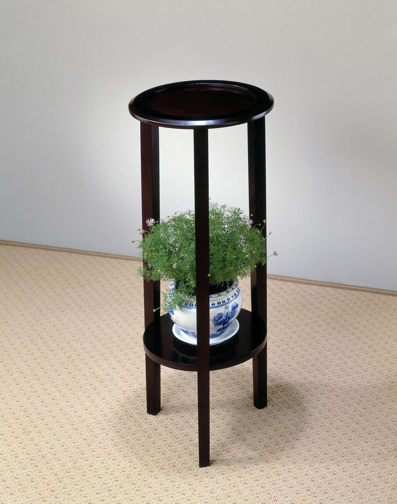Kirk 1-shelf Round Wood Plant Stand