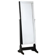 Cortez Cheval Mirror with Jewelry Storage Black - detail 3