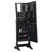 Cortez Cheval Mirror with Jewelry Storage Black - detail 4