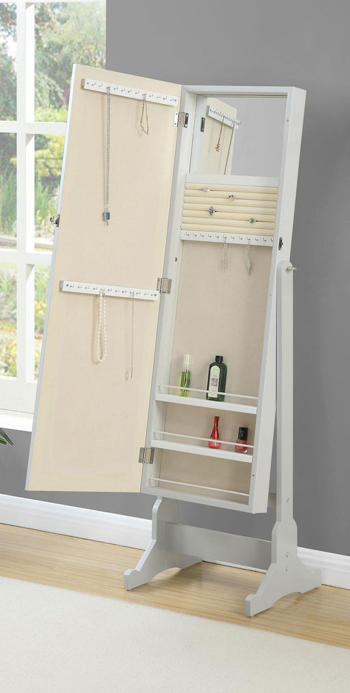 Yvonne Cheval Mirror with Jewelry Storage Dove Grey - alternate view