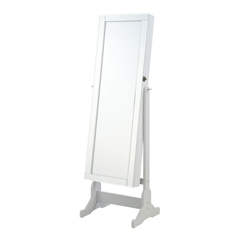 Yvonne Cheval Mirror with Jewelry Storage Dove Grey - detail 3