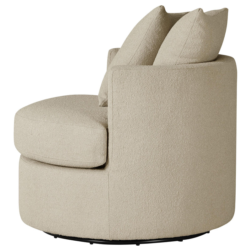 Debbie Upholstered Swivel Accent Chair