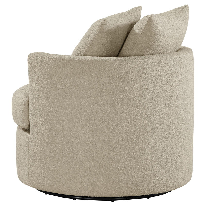 Debbie Upholstered Swivel Accent Chair