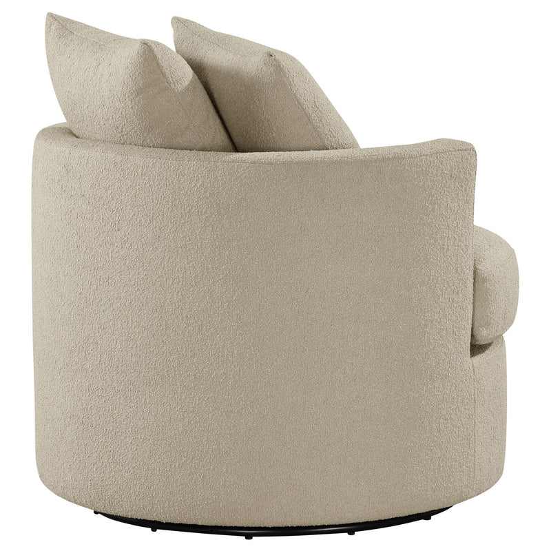 Debbie Upholstered Swivel Accent Chair