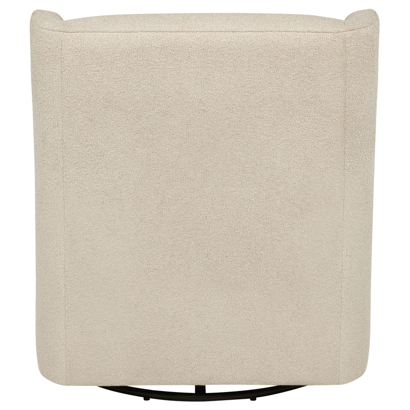 Serra Boucle Upholstered Swivel Glider