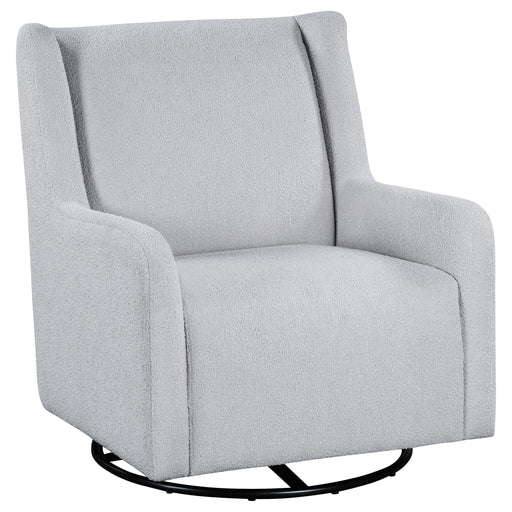 Serra Boucle Upholstered Swivel Glider Dove Grey - alternate view
