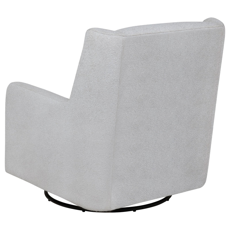 Serra Boucle Upholstered Swivel Glider
