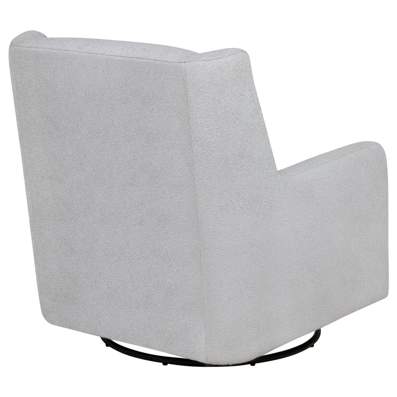 Serra Boucle Upholstered Swivel Glider