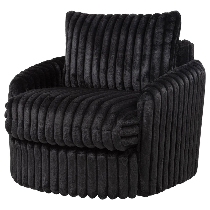 Sarco Corduroy Upholstered Swivel Accent Arm Chair