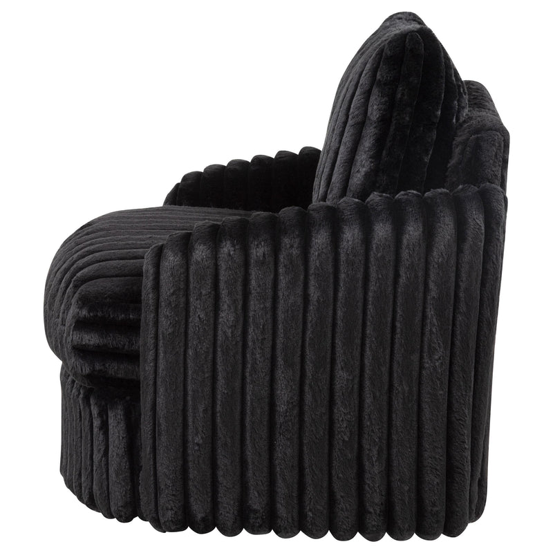 Sarco Corduroy Upholstered Swivel Accent Arm Chair