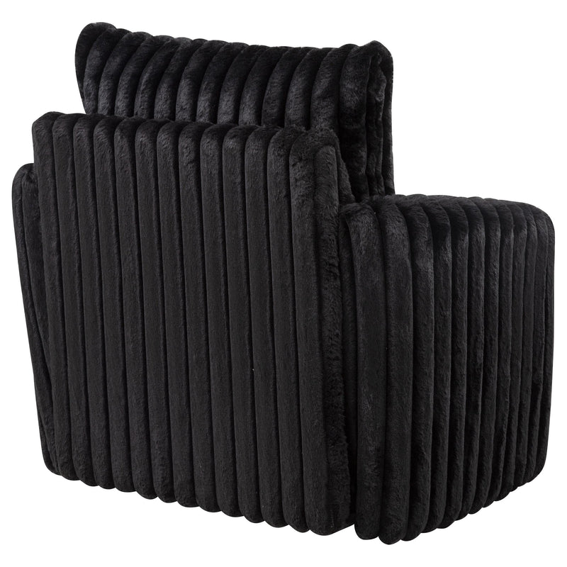 Sarco Corduroy Upholstered Swivel Accent Arm Chair