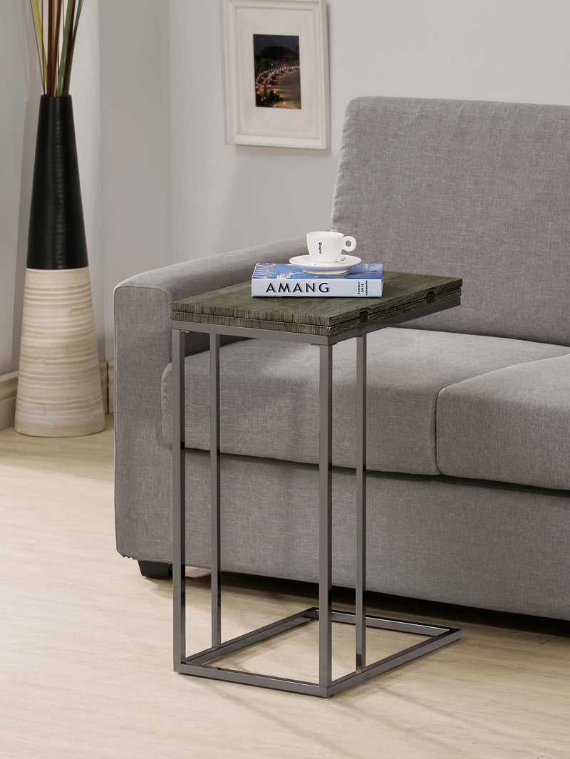 Pedro Expandable C-Shaped Sofa Side Table