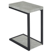 Beck Engineered Wood C-Shape Sofa Side Table Cement - alternate view