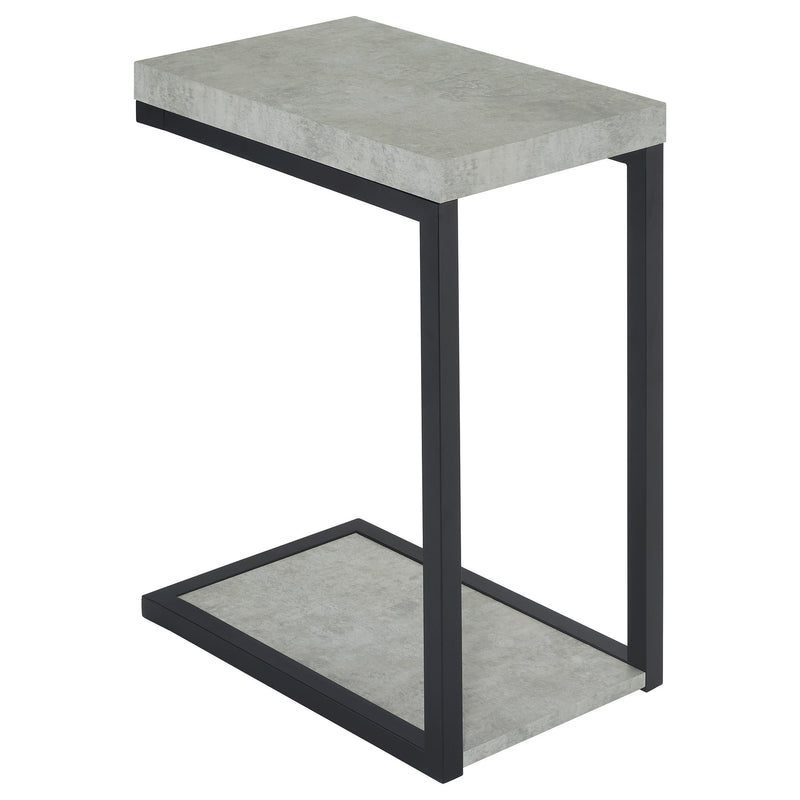 Beck Engineered Wood C-Shape Sofa Side Table Cement - alternate view
