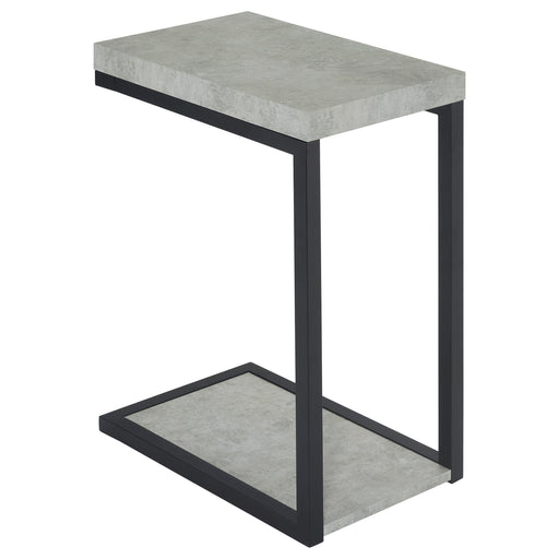 Beck Engineered Wood C-Shape Sofa Side Table Cement - alternate view