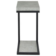 Beck Engineered Wood C-Shape Sofa Side Table Cement - detail 3