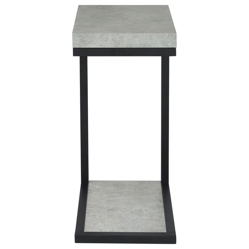Beck Engineered Wood C-Shape Sofa Side Table Cement - detail 3