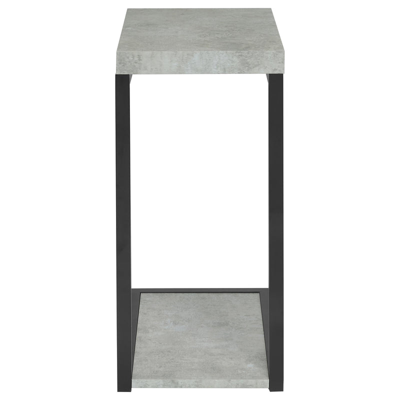 Beck Engineered Wood C-Shape Sofa Side Table Cement - detail 5