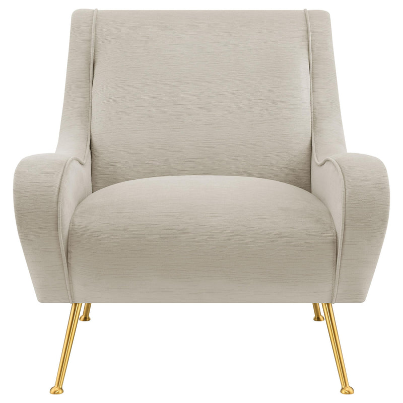 Ricci Upholstered Saddle Arm Accent Chair