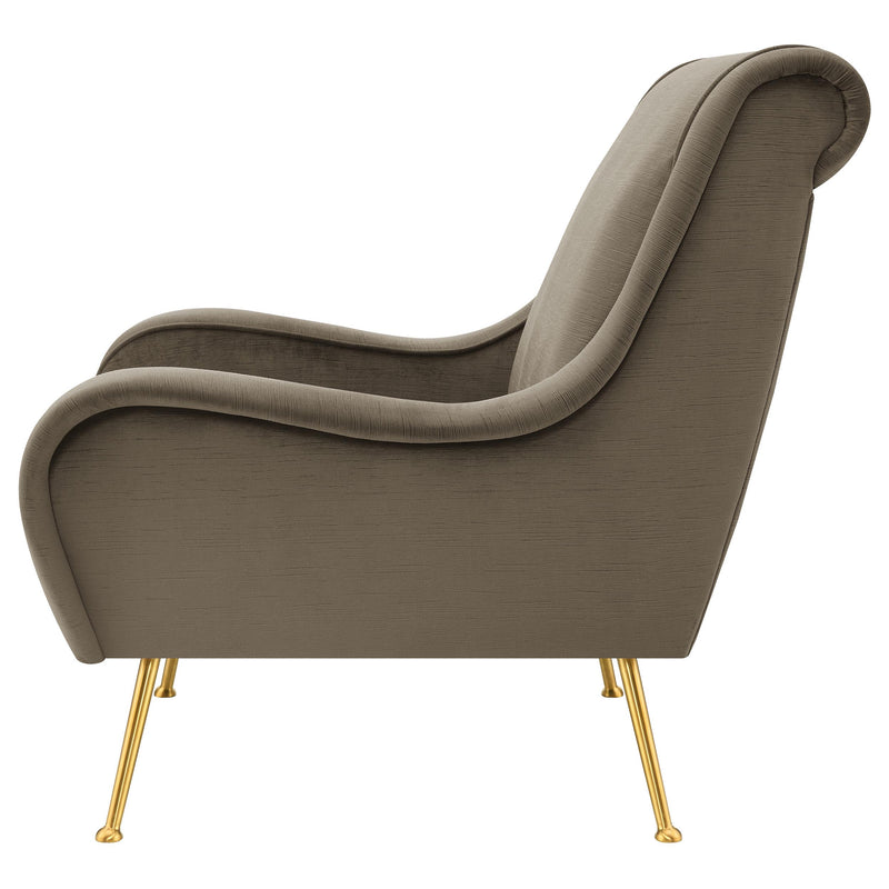 Ricci Upholstered Saddle Arm Accent Chair