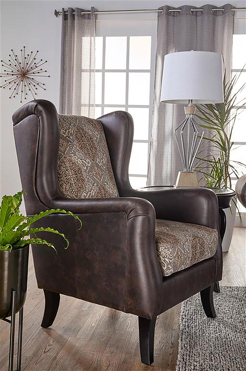 Elmbrook Upholstered Wingback Accent Club Chair