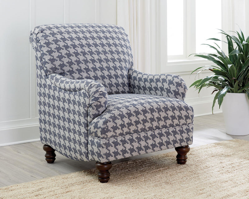 Glenn Upholstered English Arm Accent Chair