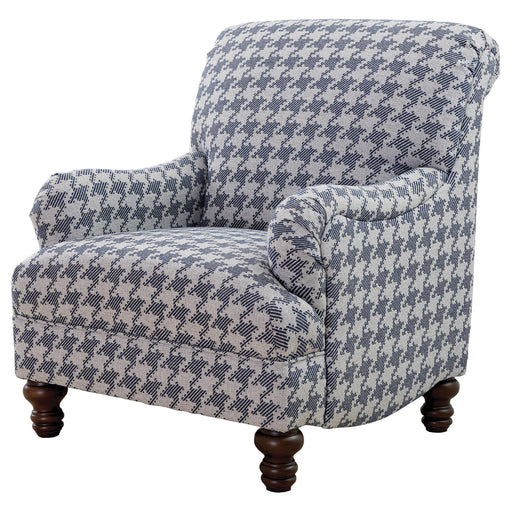 Glenn Upholstered English Arm Accent Chair Blue - alternate view