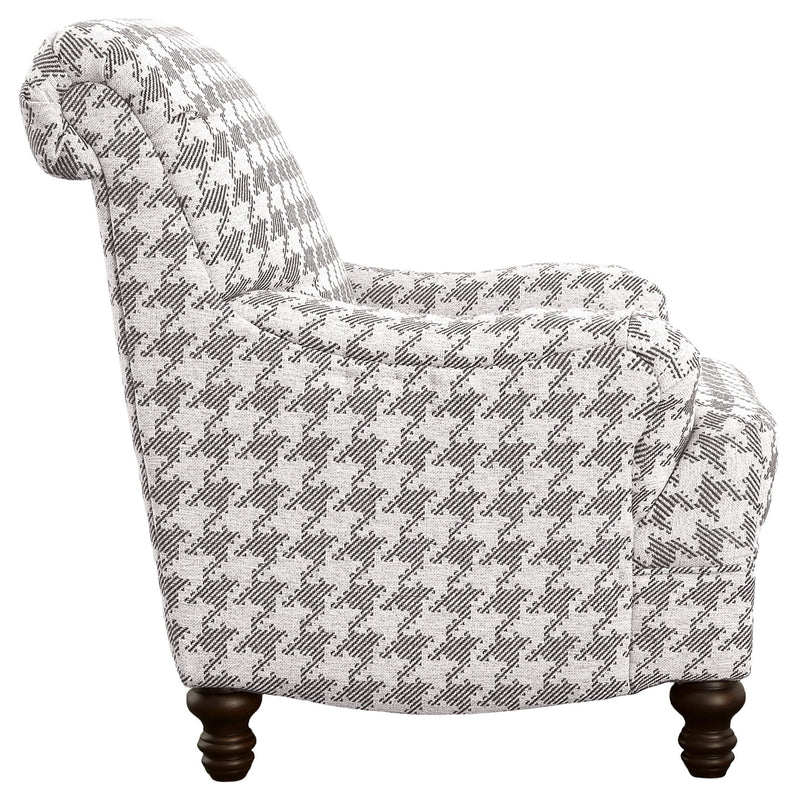 Glenn Upholstered English Arm Accent Chair